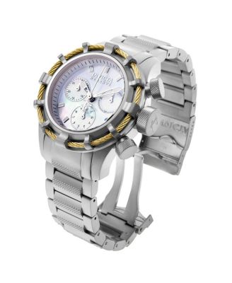 Женские часы Invicta 90009 Bolt с кварцевым хронографом и белым циферблатом