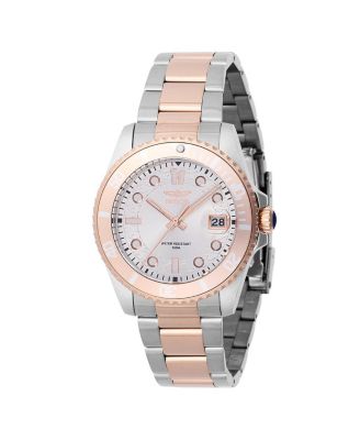 Женские кварцевые часы Invicta 46690 Pro Diver с серебряным циферблатом и 3 стрелками