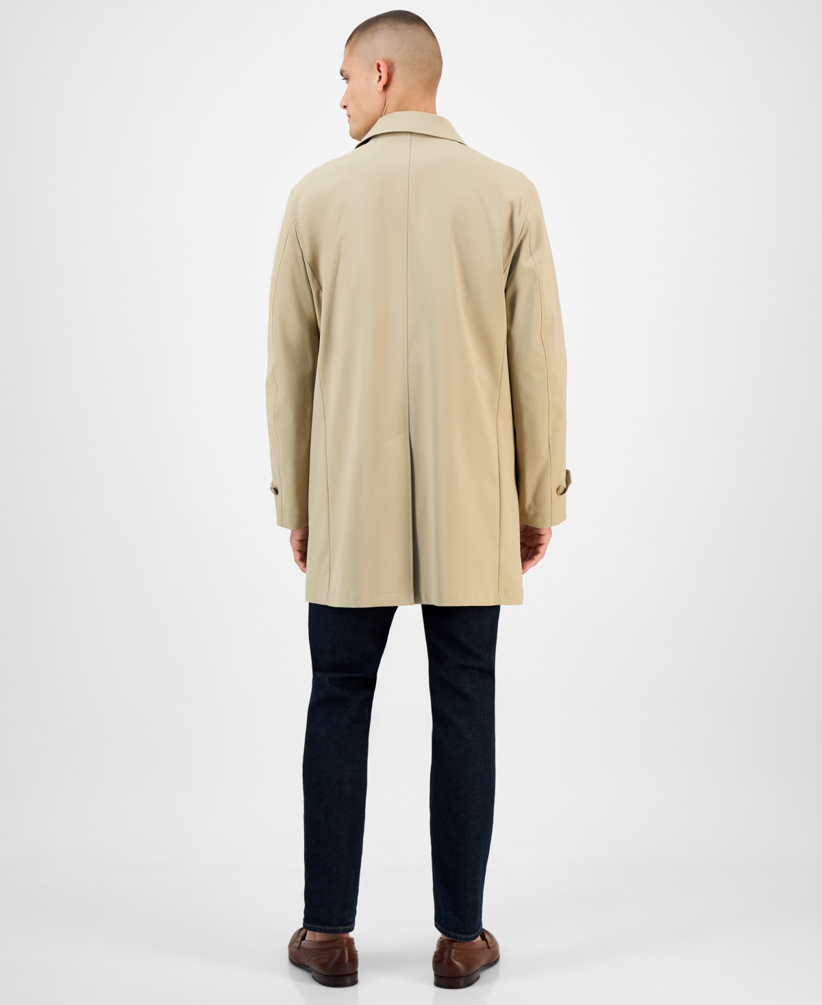 Michael Kors Men's Classic-fit Raincoat In Brown