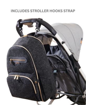 Convertible Tweed Diaper Backpack