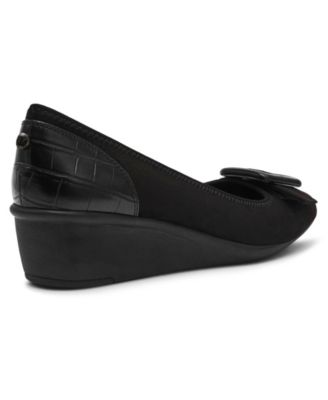 Women's Wyatt Buckle Wedge Pumps