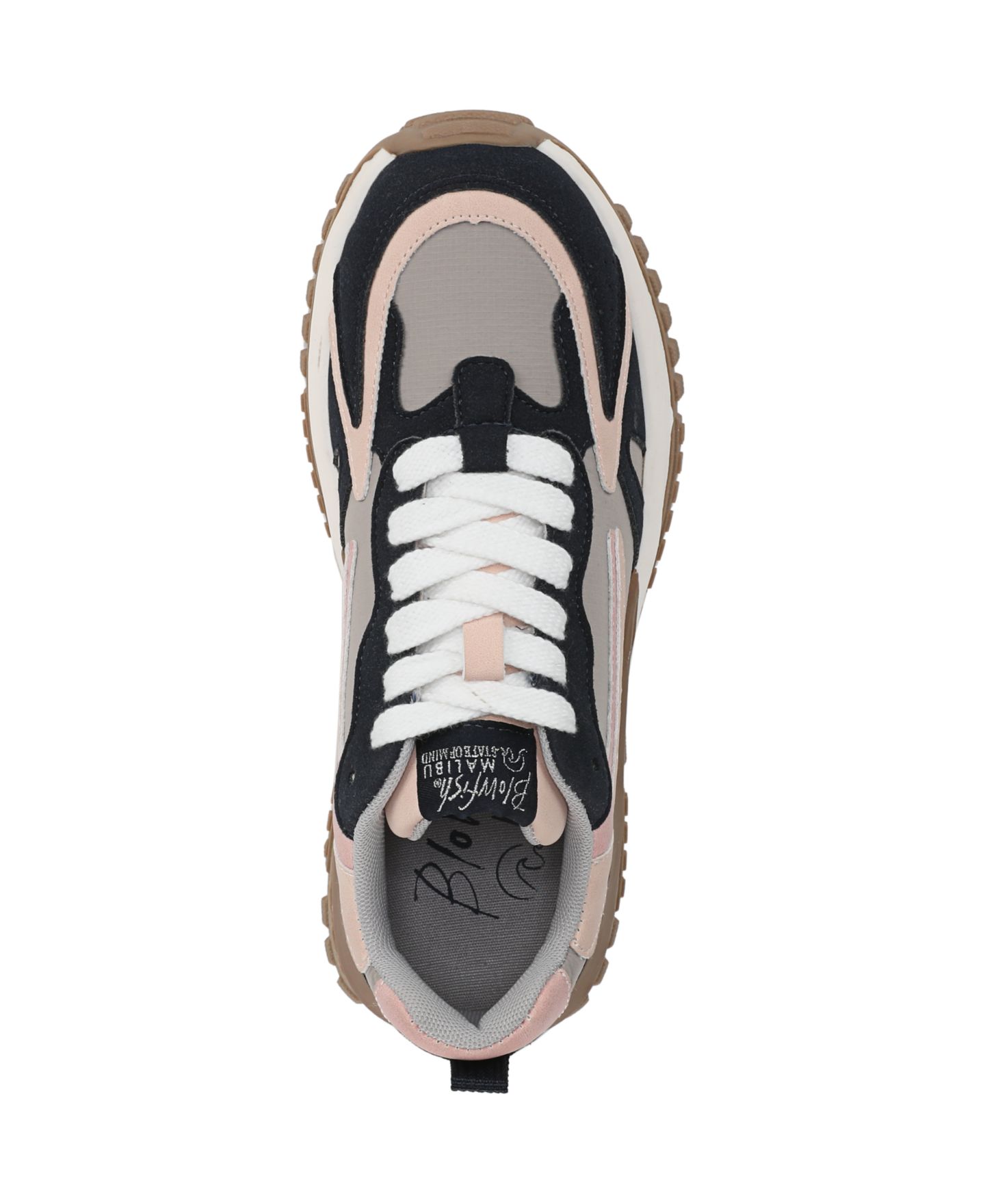 Женские кроссовки Blowfish Malibu Leo Lace Up Platform, цвет: Синий / Розовый — фото 4