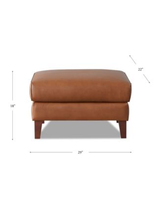 Maui 29" Top Grain Leather Ottoman