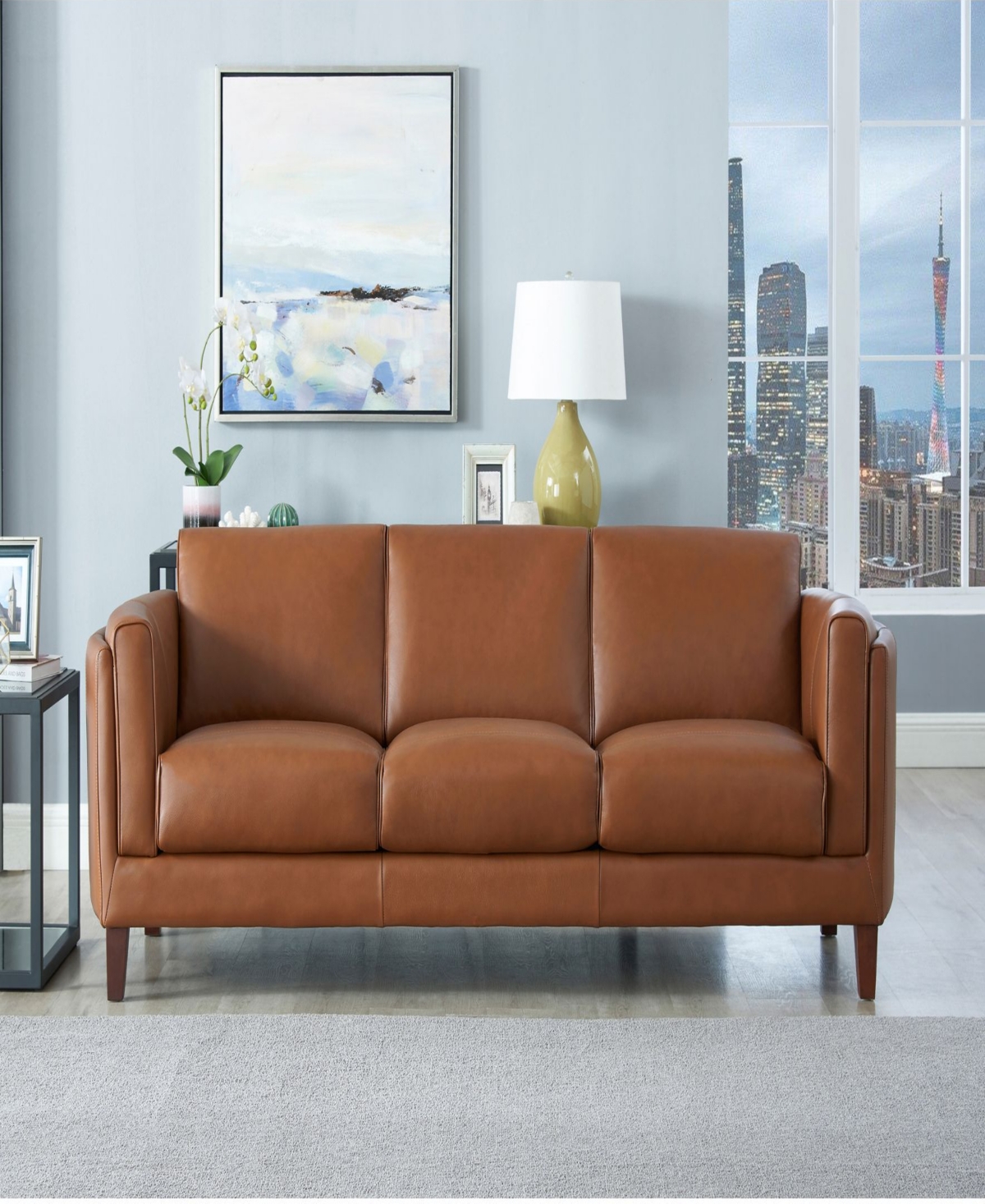 Hydeline Maui 88" Top Grain Leather Sofa