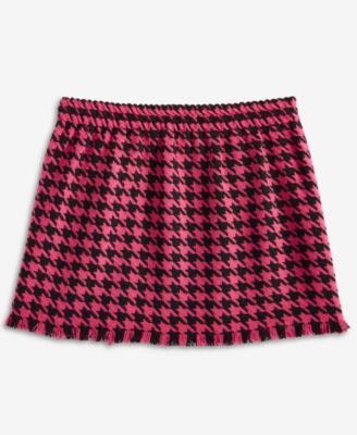 Big Girls Pull-On Houndstooth Skort