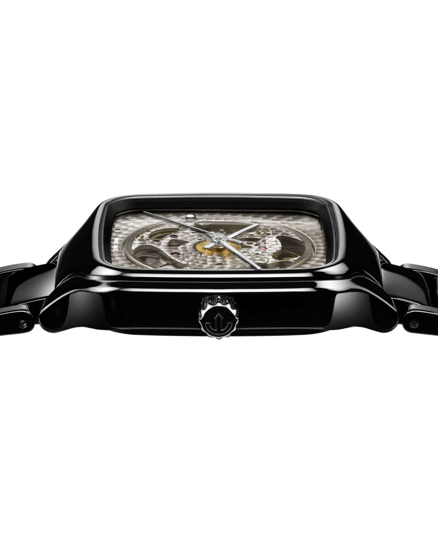 Часы Rado Unisex Swiss Automatic True Square x Kunihiko Morinaga Special Edition Black Ceramic Bracelet Watch 38mm — фото 3