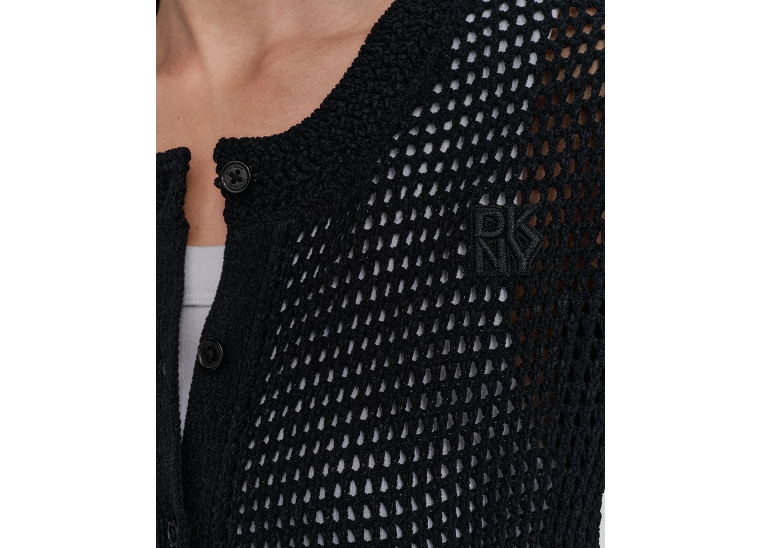 Women's Baby Chenille Open-Stitch Long-Sleeve Cardigan