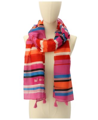 Women's Sunny Stripe Oblong Scarf