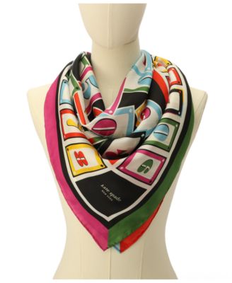 Women's Playing Cards Silk Square Scarf