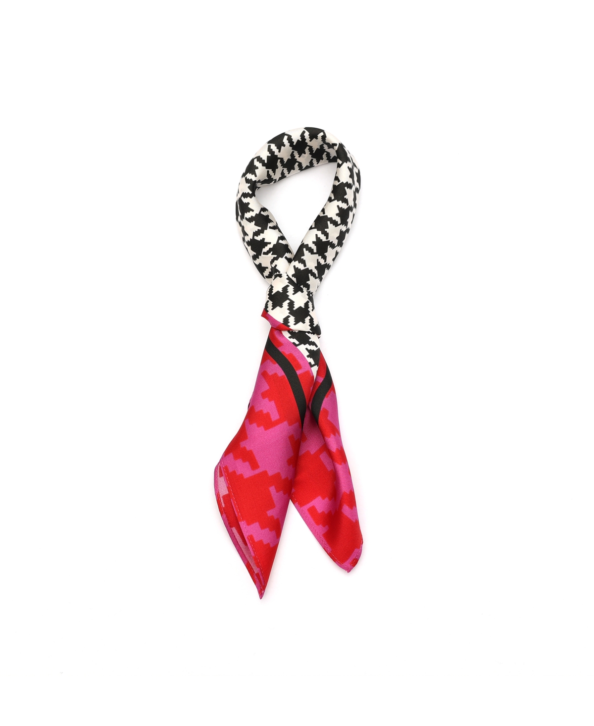 Shop Kate Spade Women's Houndstooth Silk Bandana Scarf