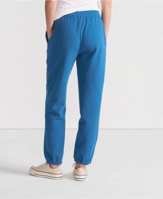 Женские спортивные штаны Serious Sweats от Lands'End с высокой посадкой для бега трусцой - приталенный низ