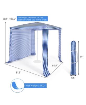 6.6 x 6.6 Feet Foldable and Easy-Setup Beach Canopy With Carry Bag