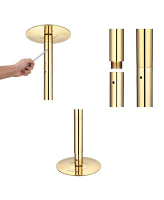 11 FT Gold Spinning Static Dancing Pole Kit w/ Extensions Fitness Dance Exercise