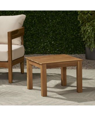 Outdoor Patio Acacia Wood Square Outdoor Side Table