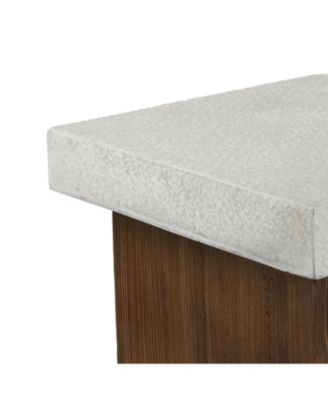  Square Side Table Natural wood frame