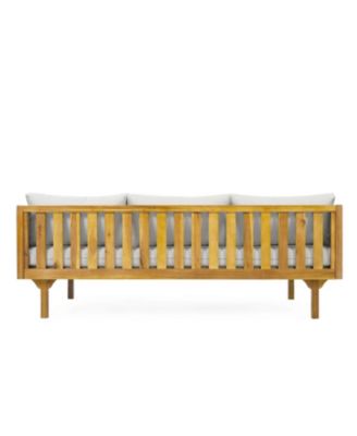 Streamdale Acacia Wood 3-Seater Daybed & Coffee Table Set