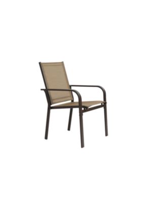 Streamdale 7-Piece Patio Dining Set, Table & 6 Textilene Chairs - Brown