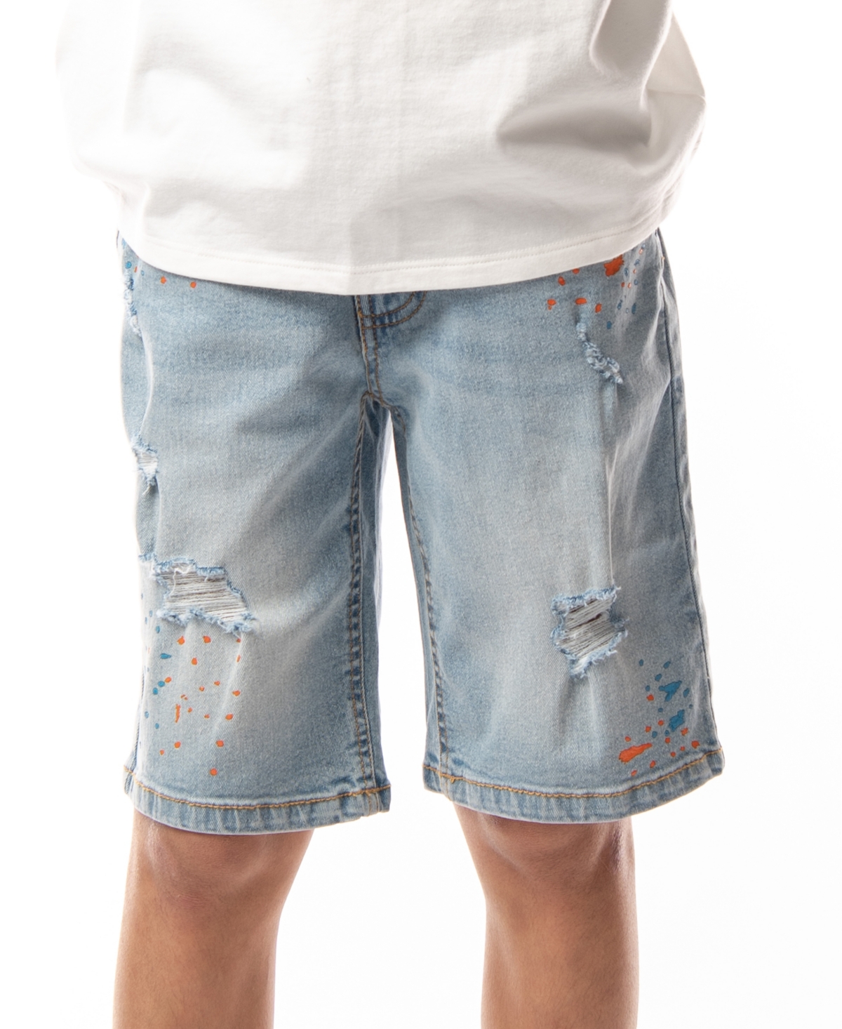 Shop Ring Of Fire Big Boys Revolve Stretch Denim Shorts