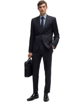 BOSS by Men's Virgin-Wool Serge Suit Jacket