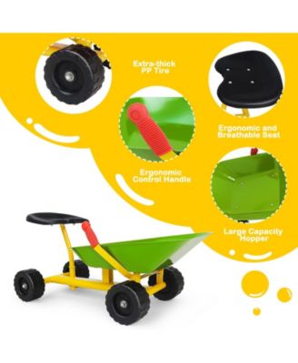 8 Inch Heavy Duty Kids Ride-on Sand Dumper with 4 Wheels