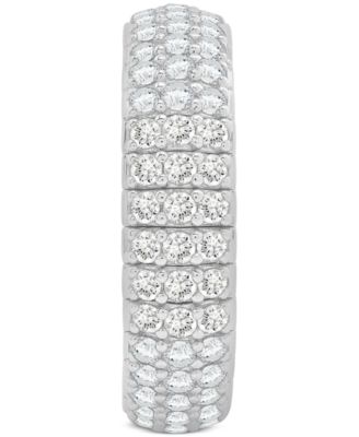 Diamond Multirow Eternity Stretch Flexible Eternity Band (2 ct. t.w.) in 14k Gold
