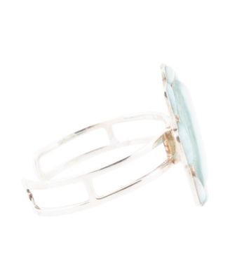 Scenic Beach Blue Larimar and Sterling Silver Cuff Bracelet