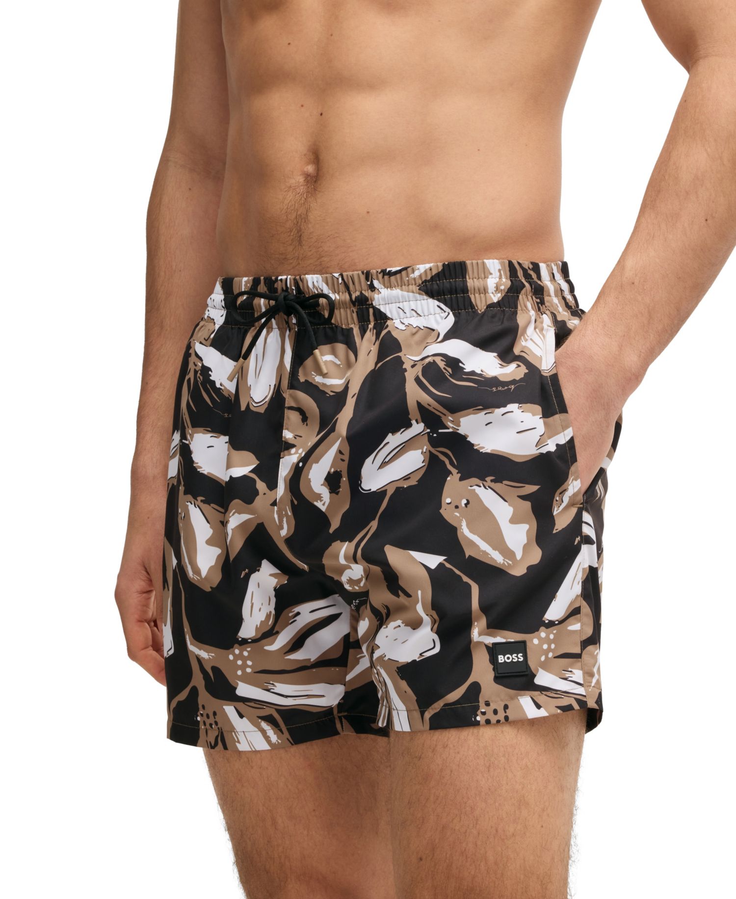Men's Fully Lined Printed Swimsuit