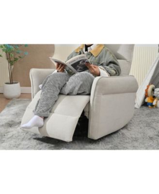 270 Swivel Rocker Recliner, Small Space Sofa, Fabric
