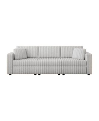 106" Light Gray Modular Sofa - Comfortable, Modern Design
