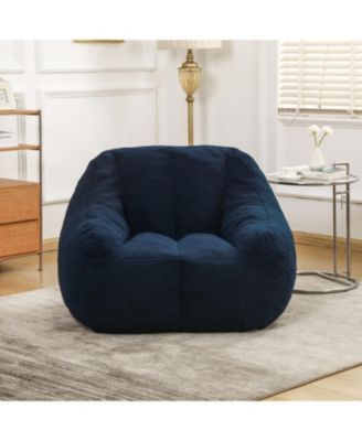 Tufted Bean Bag Chair with Memory Foam Filling