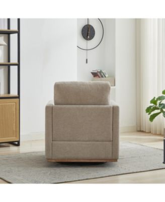 Streamdale 30.7" Swivel Accent Chair - Taupe