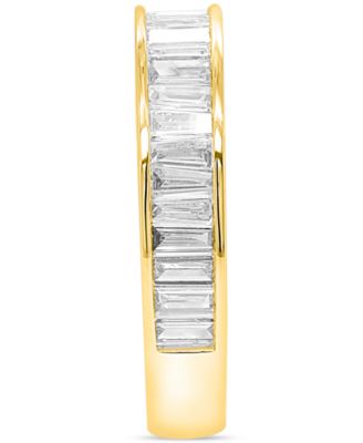 Lab Grown Diamond Baguette Band (1 ct. t.w.) in Sterling Silver or 14k Gold-Plated Sterling Silver