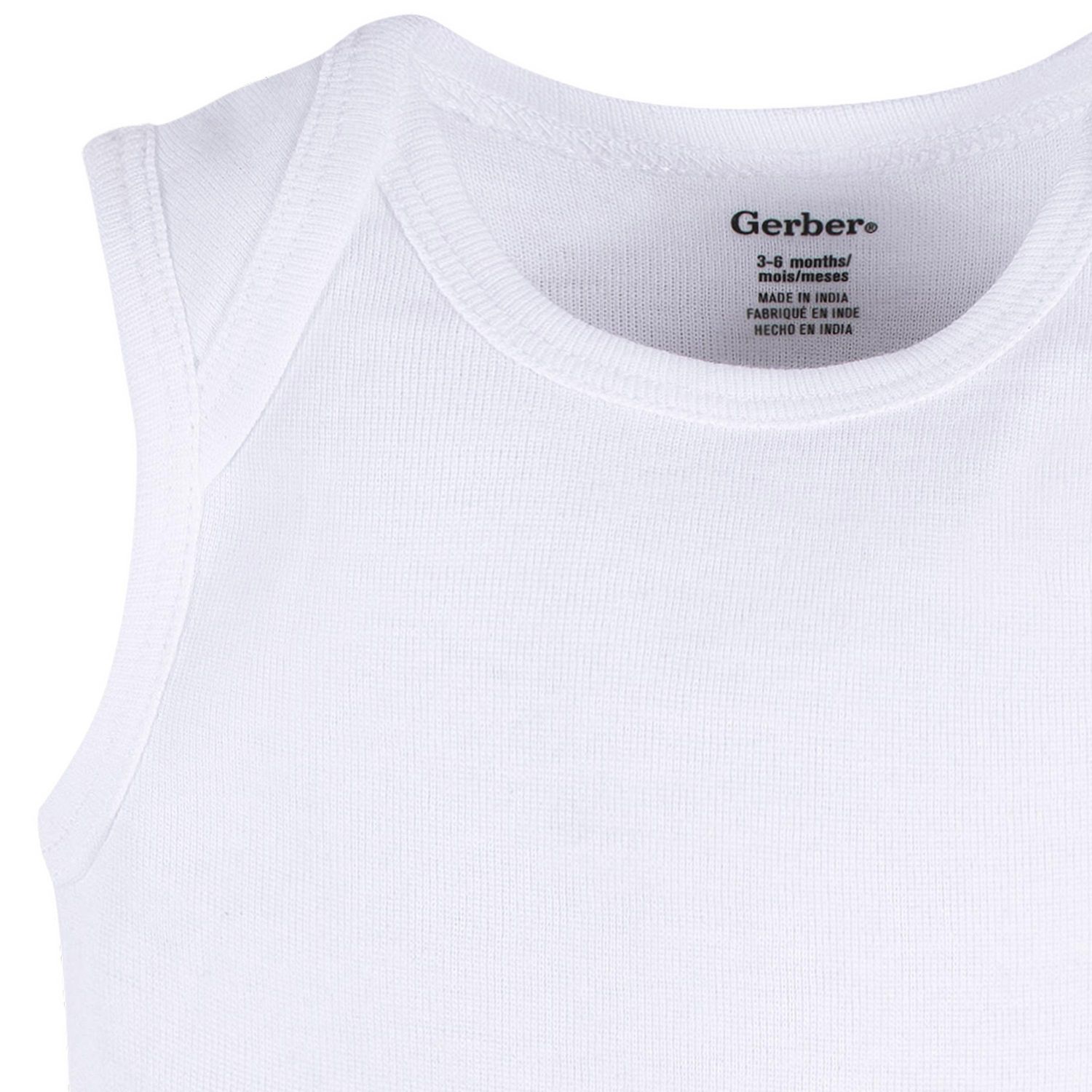 Baby Boys or Baby Girls White Sleeveless Onesies Bodysuits, 5-Pack