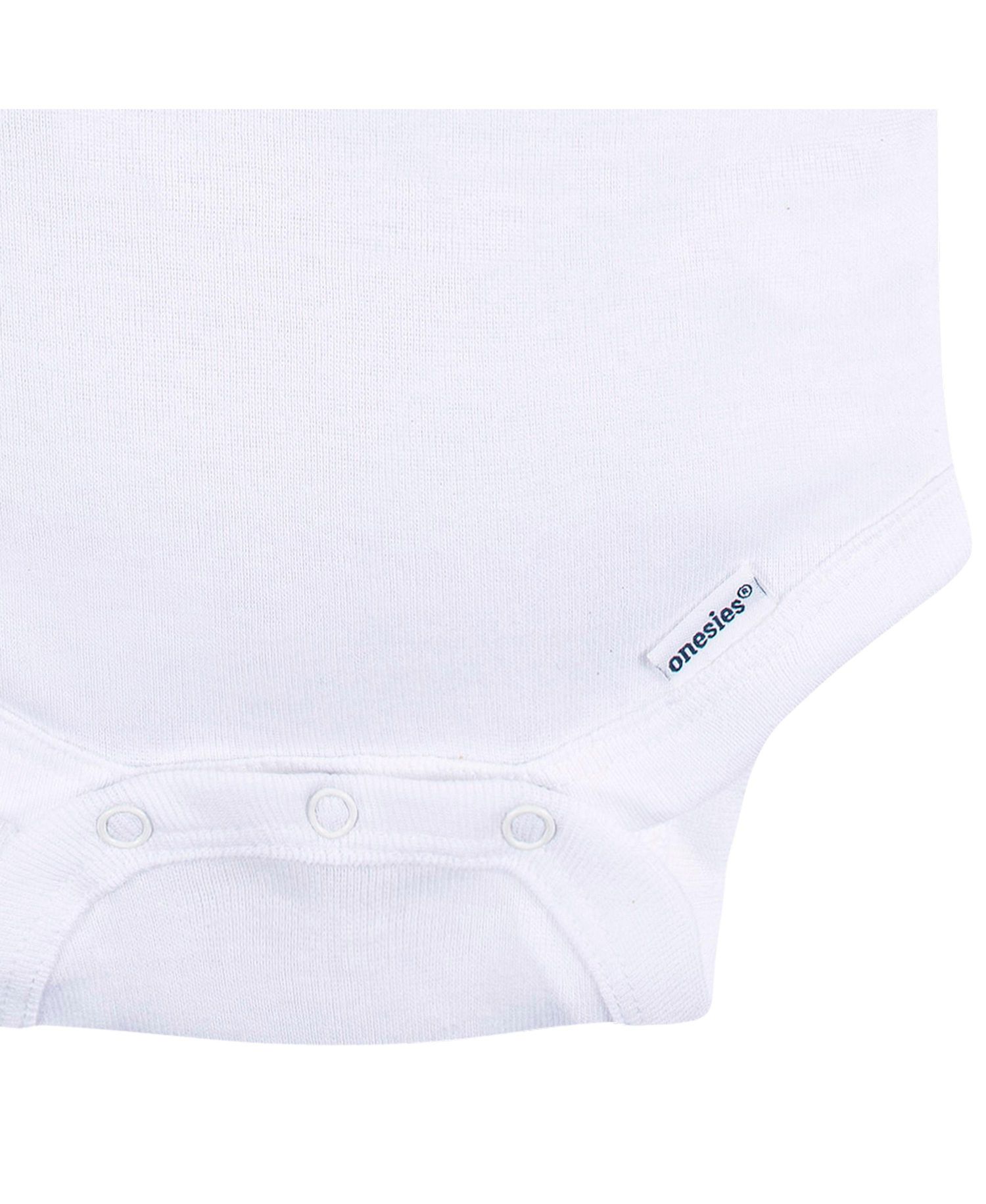 Baby Boys or Baby Girls White Sleeveless Onesies Bodysuits, 5-Pack