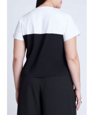 Двойная футболка ELOQUII Plus Size