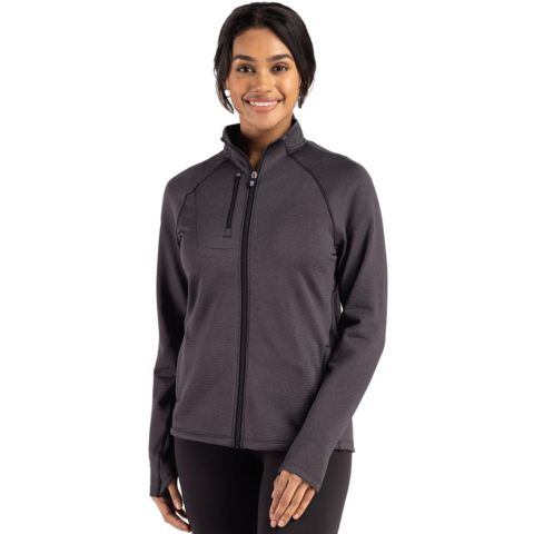 Женские куртки Cutter & Buck Women's Cutter and Buck Peshastin Fleece Recycled Full Zip Jacket