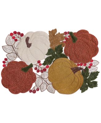 Elrene - Fall Feels Cutwork Fabric Rectangle Placemat