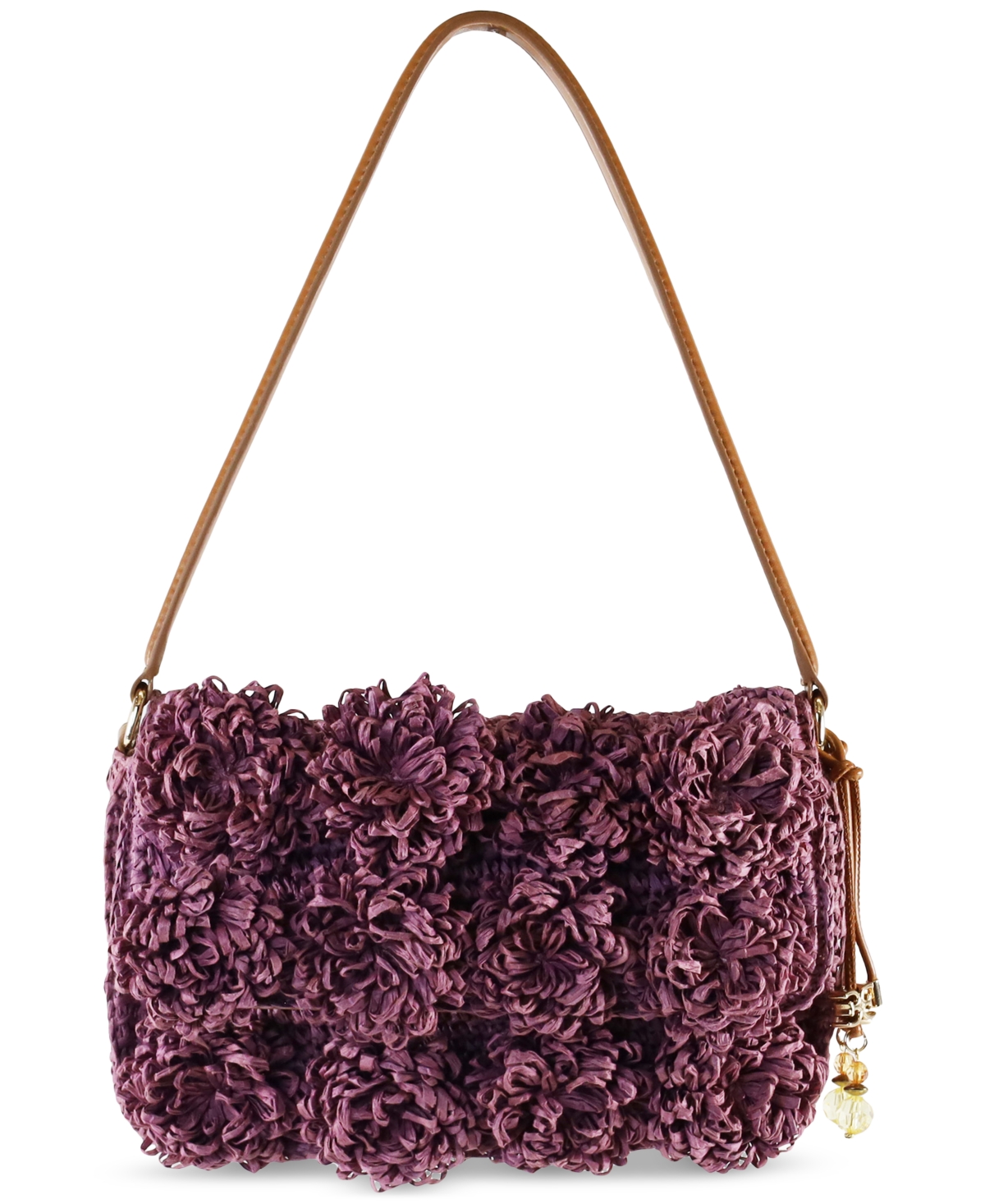 Sam Edelman Phoebe Small Raffia Shoulder Flap Shoulder Bag