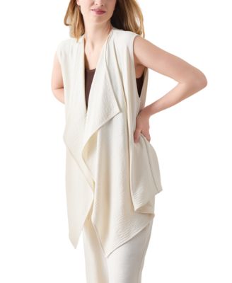 Women's Cascade-Lapel Open-Front Vest