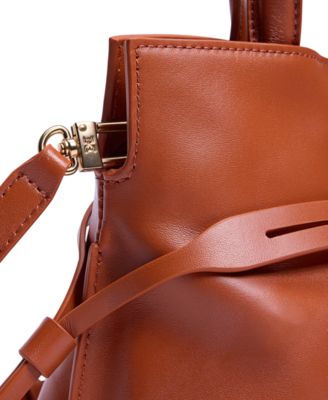 Poppy Small Leather Drawstring Crossbody