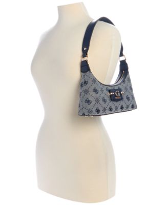 Neda 4G Peony Logo Small Top Zip Shoulder Bag