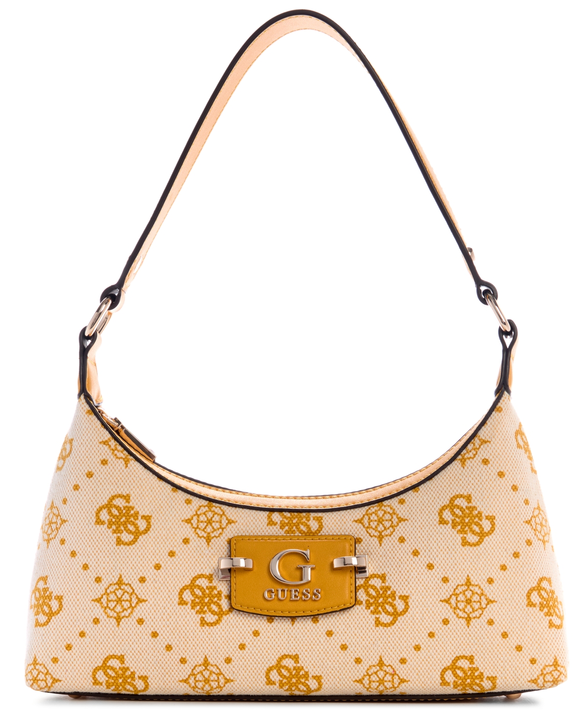 Neda 4G Peony Logo Small Top Zip Shoulder Bag - Marigold Logo