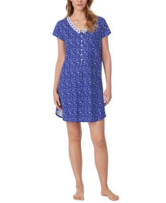 Eileen West - Women's Cotton Cap-Sleeve Nightshirt