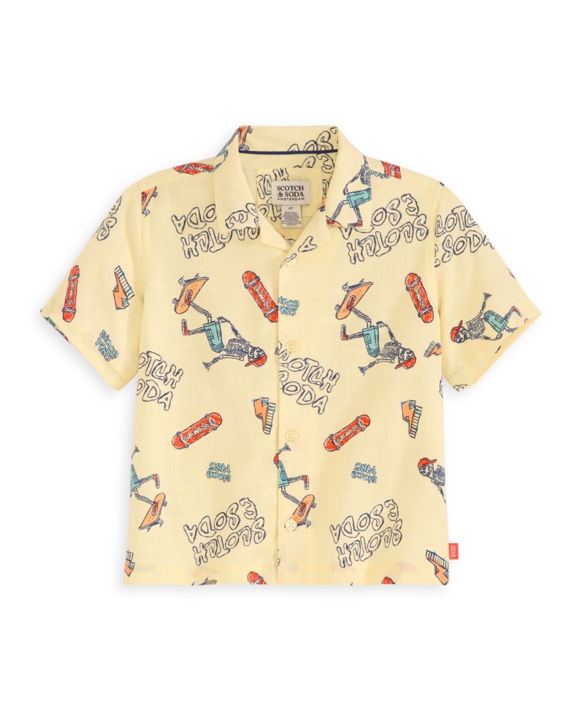 Scotch & Soda Little Boys 2-piece Woven Shirt And Shorts Set