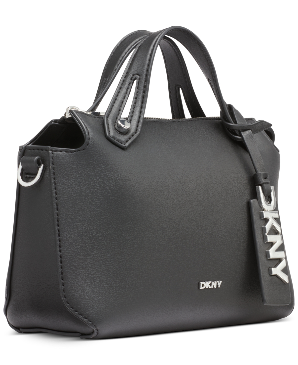 Shop Dkny Louisa Mini Logo Charm Satchel