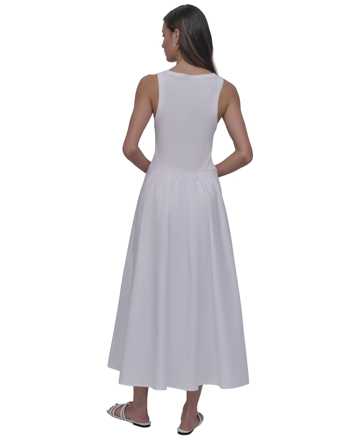 Dkny Jeans Women's Mixed-media Tank Dress