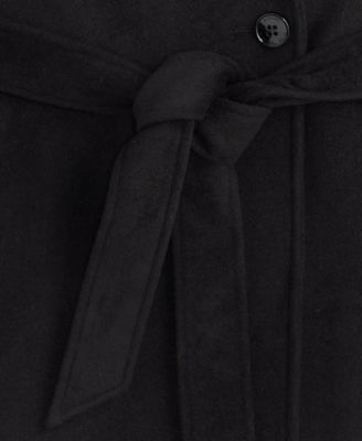Petite Short Belted Wrap Coat, Exclusively at Macy's