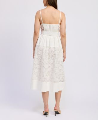 Women's Marisol Cotton Eyelet Midi Dress