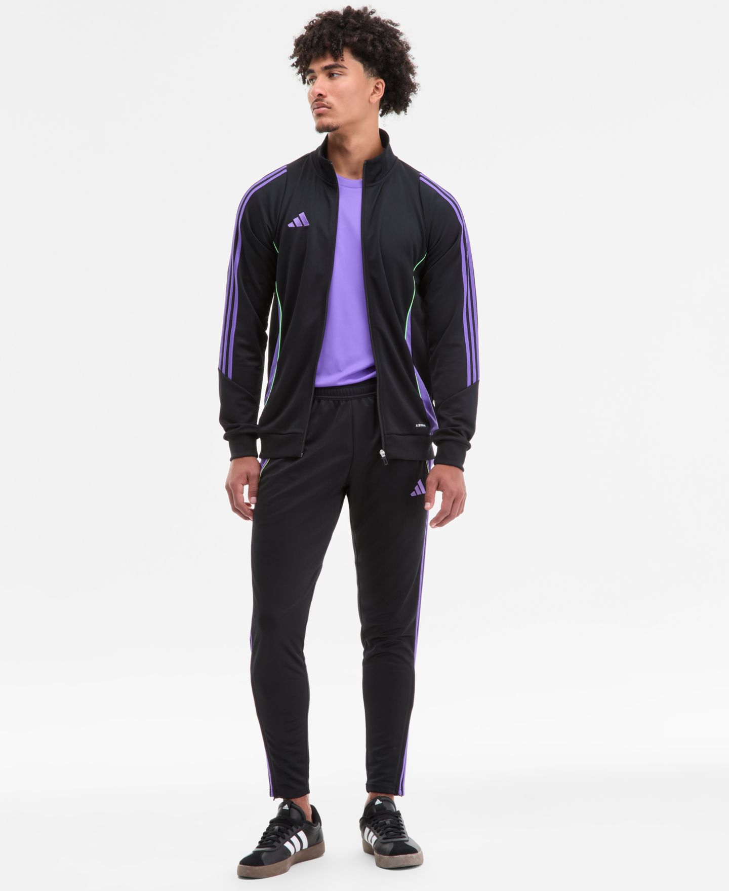 Мужская куртка adidas Tiro Jacket, Pants & T-Shirt, цвет: Светлый синий / Белый — фото 1