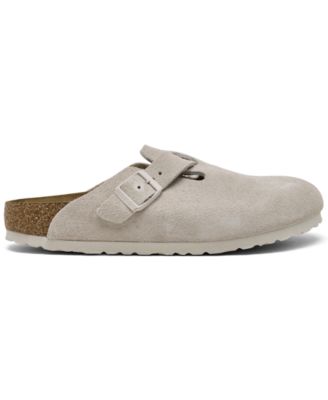 Women's Boston Soft Footbed Suede Leather Clogs from Finish Line